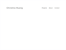 Tablet Screenshot of christina-huang.com